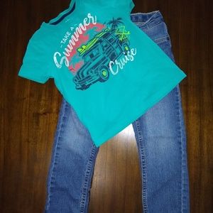 Boys t-shirt and jeans